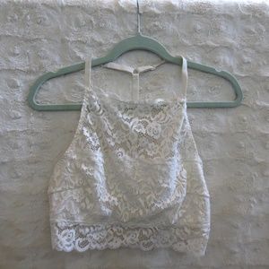Xhilaration High Neck White Bralette